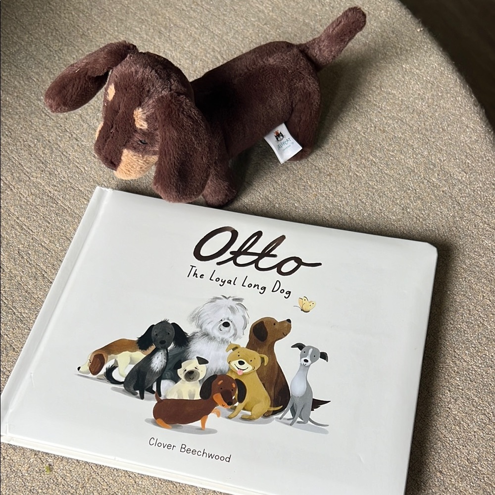 Otto The Loyal Long Dog Book and Plush Jellycat Set